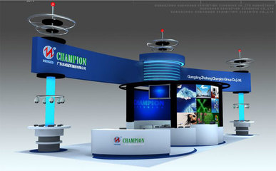 champion公司豪华展厅设计效果图